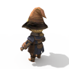 戴斗笠小孩-角色人体-角色-VR/AR模型-3D城