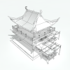招牌店-建筑-古建筑-VR/AR模型-3D城