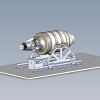 Turbojet engine Test Bed-飞机-飞机部件-工业CAD模型-3D城