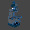 milling-machine-fresadora-工业设备-机器设备-工业CAD模型-3D城