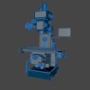 milling-machine-fresadora-工业设备-机器设备-工业CAD模型-3D城