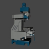 milling-machine-fresadora-工业设备-机器设备-工业CAD模型-3D城