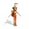 精灵三姐妹-角色人体-小孩-VR/AR模型-3D城