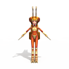 精灵三姐妹-角色人体-小孩-VR/AR模型-3D城