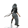 女弓手-角色人体-角色-VR/AR模型-3D城