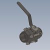 Sanitary ball valve 2 inches - SW 2011-工业设备-零部件-工业CAD模型-3D城