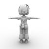 可爱小女孩-角色人体-角色-VR/AR模型-3D城
