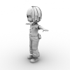 可爱小女孩-角色人体-角色-VR/AR模型-3D城