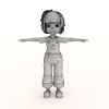 可爱小女孩-角色人体-角色-VR/AR模型-3D城