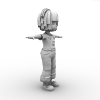 可爱小女孩-角色人体-角色-VR/AR模型-3D城