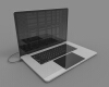 macbook-pro-touchbar-15-late-科技-电脑-工业CAD模型-3D城