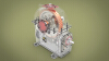 Spur-Worm gear speed reducer Render-工业设备-零部件-工业CAD模型-3D城