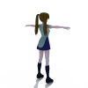 俏皮女孩-角色人体-角色-VR/AR模型-3D城