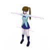 俏皮女孩-角色人体-角色-VR/AR模型-3D城