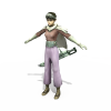 女战士-角色人体-角色-VR/AR模型-3D城