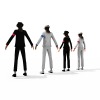 炫舞男女-角色人体-角色-VR/AR模型-3D城