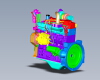 Cummins engine-汽车-汽车部件-工业CAD模型-3D城