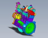 Cummins engine-汽车-汽车部件-工业CAD模型-3D城
