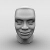 男性人头-角色人体-男人-VR/AR模型-3D城
