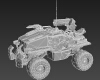 轮式战车-汽车-军事汽车-VR/AR模型-3D城