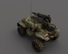 轮式战车-汽车-军事汽车-VR/AR模型-3D城