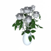 白色枚瑰-动植物-盆栽-VR/AR模型-3D城