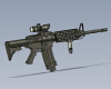 colt-m4a1-carbine-军事-武器-工业CAD模型-3D城