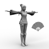 小乔-角色人体-角色-VR/AR模型-3D城