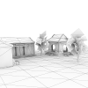 杂货铺和钟楼-建筑-其它-VR/AR模型-3D城