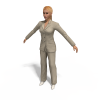 现实人物角-角色人体-女人-VR/AR模型-3D城