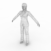 现实人物角-角色人体-女人-VR/AR模型-3D城