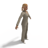 现实人物角-角色人体-女人-VR/AR模型-3D城