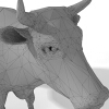 奶牛-动植物-哺乳动物-VR/AR模型-3D城