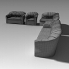 商务沙发 -家居-沙发-VR/AR模型-3D城