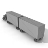 大货车-汽车-重型车-VR/AR模型-3D城