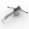 中世纪幻想弩的劲弩-VR/AR模型-3D城