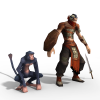 男-角色人体-男人-VR/AR模型-3D城