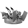 野性十足海盗美眉-角色人体-角色-VR/AR模型-3D城