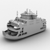 渡轮-船舶-轮船-VR/AR模型-3D城