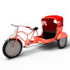 三轮车-汽车-自行车-VR/AR模型-3D城