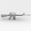  M16突击步枪-VR/AR模型-3D城