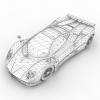 Pagani Zonda跑车-汽车-家用汽车-VR/AR模型-3D城