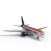 炫彩客机-飞机-VR/AR模型-3D城