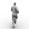 跑步男-角色人体-男人-VR/AR模型-3D城