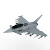 UK Eurofighter Typhoon战斗机-飞机-军事飞机-VR/AR模型-3D城