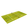 Low Poly Tennis Court-VR/AR模型-3D城