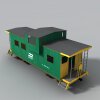 火车-汽车-火车-VR/AR模型-3D城