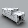 火车-汽车-火车-VR/AR模型-3D城