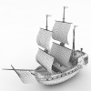 海盗船-船舶-轮船-VR/AR模型-3D城