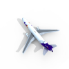 客机-飞机-VR/AR模型-3D城